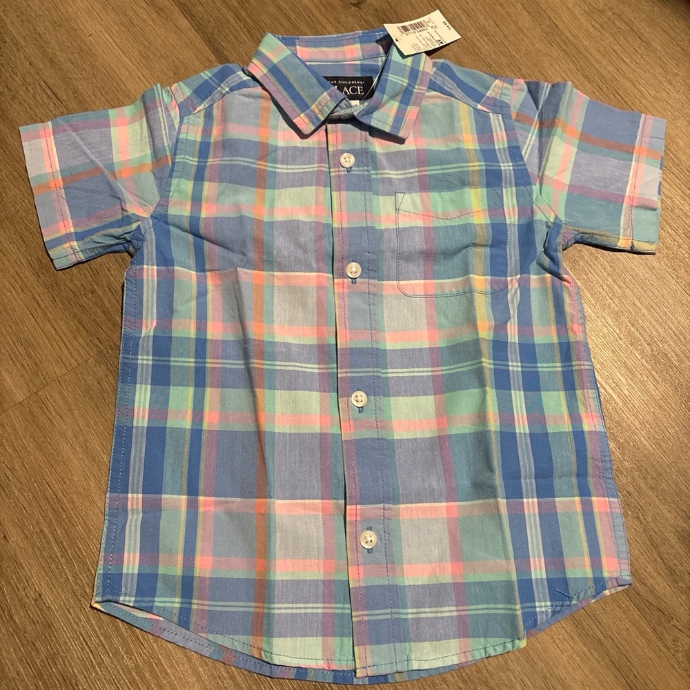 The Children's Place Multicolor Plaid Button Down Shirt